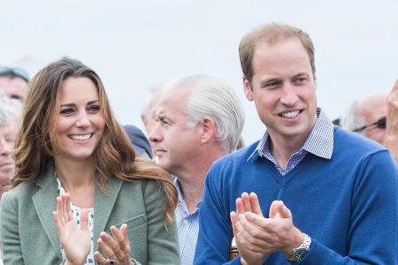 Ließen ihren Sohnemann zu Hause: Herzogin Kate und Prinz William
