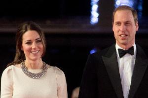 Herzogin Kate und ihr Mann Prinz William auf der Premiere von "Long Walk to Freedom"