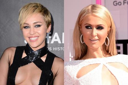Miley Cyrus und Paris Hilton: zwei, die sich zum Knutschen gern haben