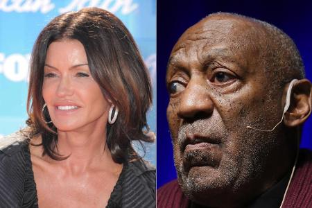 Dickinson (li.) behauptet, ein Opfer von Cosby zu sein