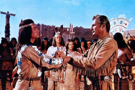 Unzertrennbar: Winnetou (Pierre Brice) und Old Shatterhand (Lex Barker) in 