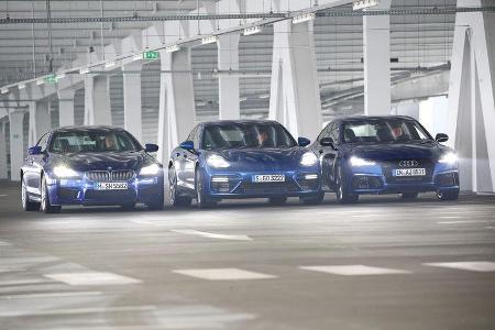 Porsche Panamera Turbo, BMW M6 Gran Coupé, Audi RS 7