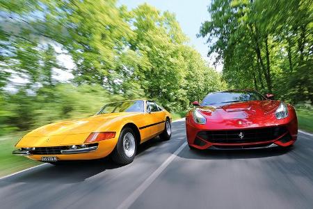 Ferrari 365 GTB/4, Ferrari F12 Berlinetta, Frontansicht