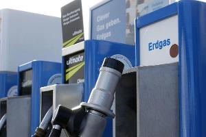 Zapfsäule Erdgas Tankstelle