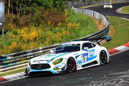 24h-Rennen Nürburgring 2017 - Nordschleife - Startnummer 1 - Mercedes-AMG GT3 - Mercedes-AMG Team Black Falcon - Klasse SP 9