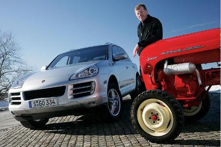 Walter Röhrl mit Cayenne Diesel