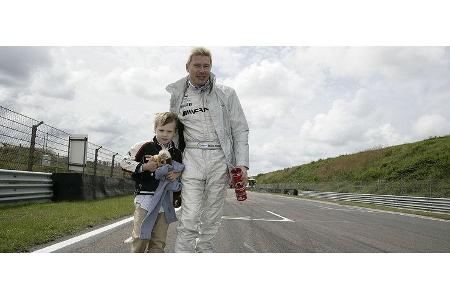 ... Mika Häkkinen hatte seinen Sohn...