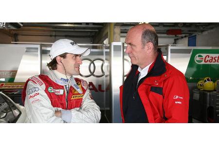 Für das richtige Rennen gab Audi-Kapitän Wolfgang Ulrich dann Order, ...