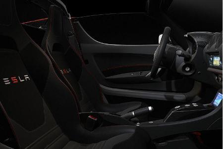 Schalensitze für Fahrer und Beifahrer.