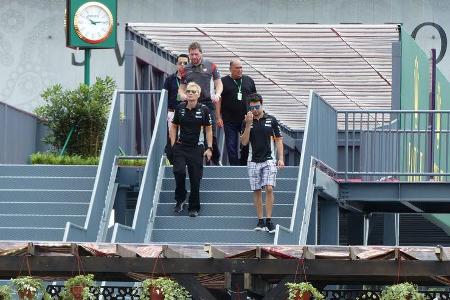 Sergio Perez - Force India - Formel 1 - GP Aserbaidschan 2017 - Baku - Donnerstag - 22.6.2017
