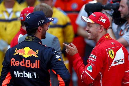 Daniel Ricciardo & Sebastian Vettel - Formel 1 - GP Monaco 2017