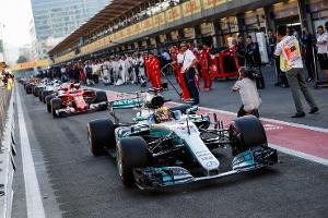 Lewis Hamilton - Mercedes - GP Aserbaidschan 2017 - Baku - Rennen