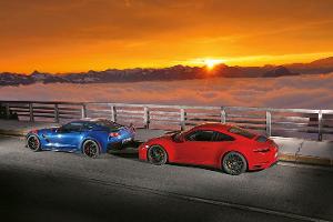 Chevrolet Corvette Grand Sport, Porsche 911 Carrera GTS, Seitenansicht