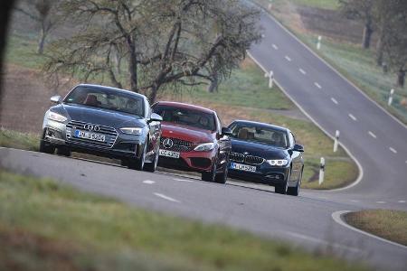 Audi S5, BMW 440i xDrive, Mercedes AMG C 43 Coupé