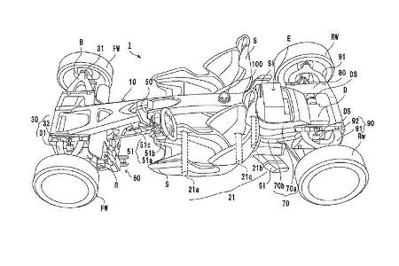 Honda Patentanmeldung Sportwagen Zweisitzer