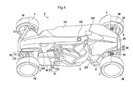Honda Patentanmeldung Sportwagen Zweisitzer