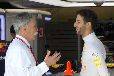 Chase Carey & Daniel Ricciardo - Formel 1 - GP Australien - Melbourne - 23. März 2017