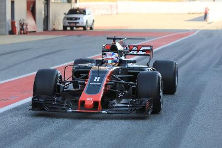 Romain Grosjean - HaasF1 - Formel 1 - Test - Barcelona - 10. März 2017