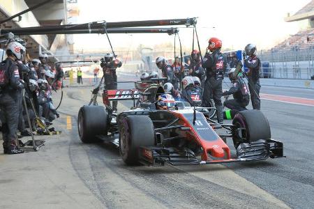 Romain Grosjean - HaasF1 - Formel 1 - Test - Barcelona - 10. März 2017