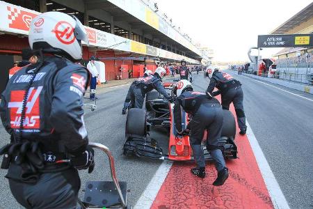 Romain Grosjean - HaasF1 - Formel 1 - Test - Barcelona - 10. März 2017