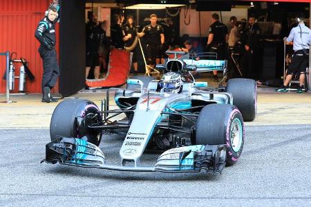 Valtteri Bottas - Mercedes - Formel 1 - Test - Barcelona - 10. März 2017
