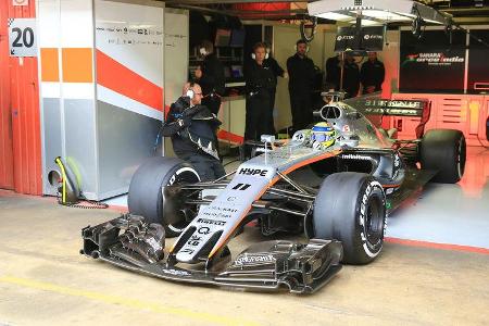 Sergio Perez - Force India - Formel 1 - Test - Barcelona - 10. März 2017