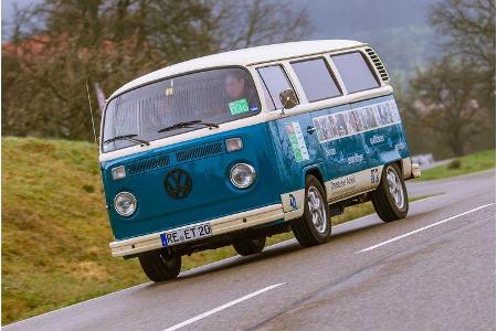 Der elektrifizierte T2-Bus der Dorstener Arbeit war der Hingucker bei der i-Mobility Rallye.