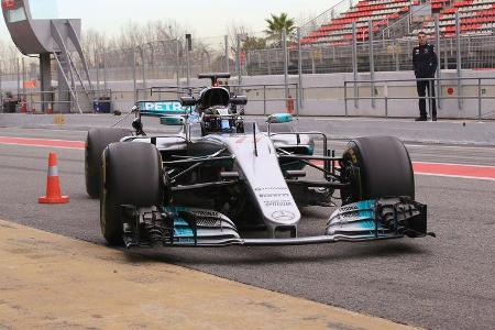 Valtteri Bottas - Mercedes - Formel 1 - Test - Barcelona - 1. März 2017