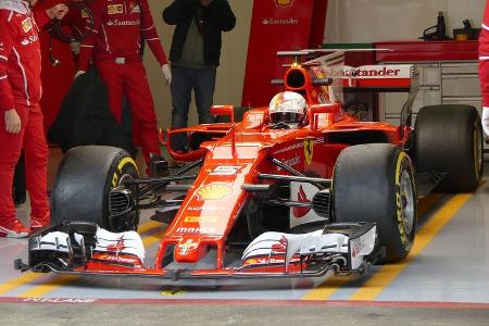 Sebastian Vettel - Ferrari - Formel 1 - Test - Barcelona - 1. März 2017