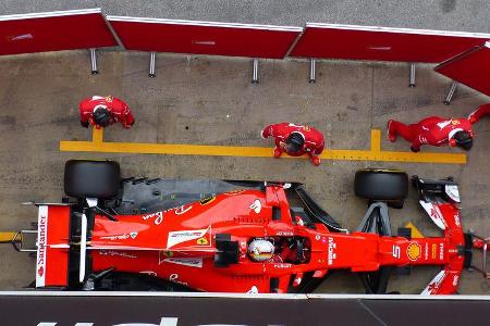 Sebastian Vettel - Ferrari - Formel 1 - Test - Barcelona - 1. März 2017