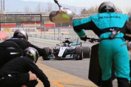 Valtteri Bottas - Mercedes - Formel 1 - Test - Barcelona - 1. März 2017