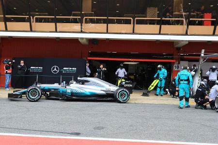 Valtteri Bottas - Mercedes - Formel 1 - Test - Barcelona - 1. März 2017