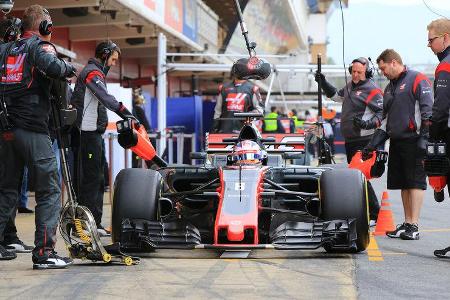 Romain Grosjean - HaasF1 - Formel 1 - Test - Barcelona - 1. März 2017