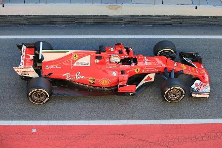 Sebastian Vettel - Ferrari - Formel 1 - Test - Barcelona - 1. März 2017
