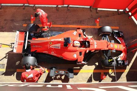 Sebastian Vettel - Ferrari - Formel 1 - Test - Barcelona - 1. März 2017