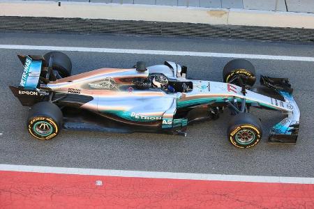 Valtteri Bottas - Mercedes - Formel 1 - Test - Barcelona - 1. März 2017