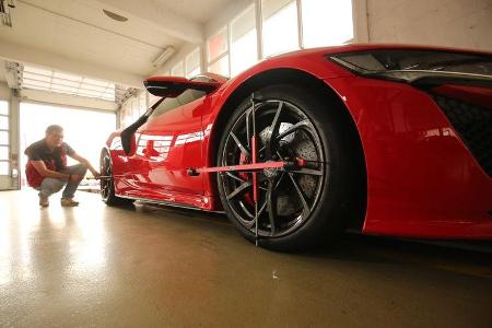 Honda NSX, Leistungsmessung, Prüfstand