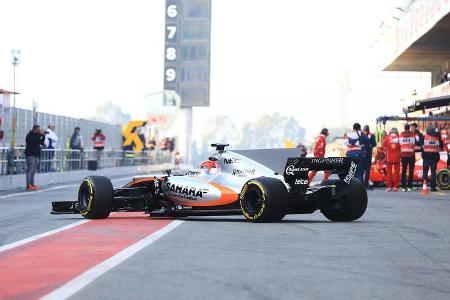 Esteban Ocon - Force India - Formel 1 - Test - Barcelona - 9. März 2017