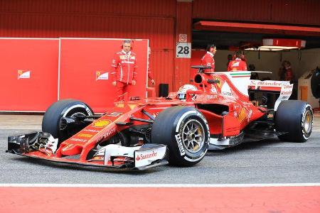 Sebastian Vettel - Ferrari - Formel 1 - Test - Barcelona - 9. März 2017