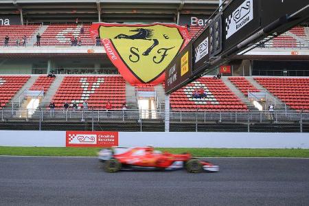 Sebastian Vettel - Ferrari - Formel 1 - Test - Barcelona - 9. März 2017