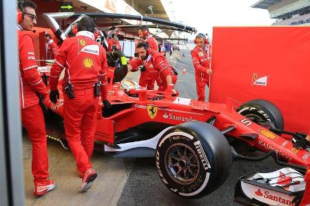 Sebastian Vettel - Ferrari - Formel 1 - Test - Barcelona - 9. März 2017