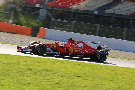 Sebastian Vettel - Ferrari - Formel 1 - Test - Barcelona - 9. März 2017