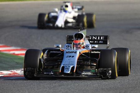 Esteban Ocon - Force India - Formel 1 - Test - Barcelona - 9. März 2017