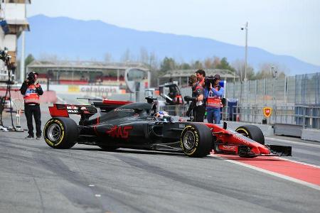 Romain Grosjean - HaasF1 - Formel 1 - Test - Barcelona - 8. März 2017