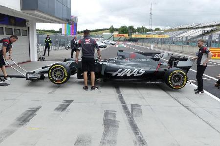 HaasF1 - GP Ungarn 2017 - Budapest - Formel 1 - Donnerstag - 27.7.2017