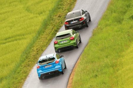 BMW M2 Coupé, Ford Focus RS, Mercedes-AMG A 45 4Matic