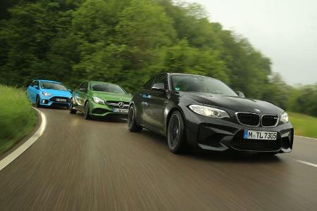 BMW M2 Coupé, Ford Focus RS, Mercedes-AMG A 45 4Matic