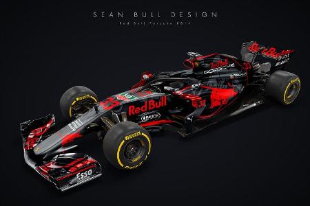 Halo - Formel 1 - Red Bull-Porsche 2018 - Sean Bull-Design