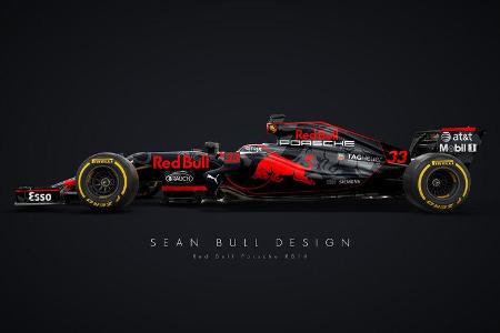 Halo - Formel 1 - Red Bull-Porsche 2018 - Sean Bull-Design
