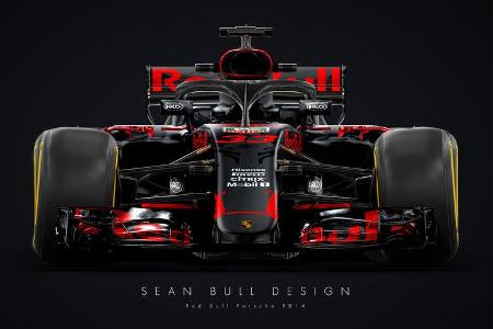 Halo - Formel 1 - Red Bull-Porsche 2018 - Sean Bull-Design